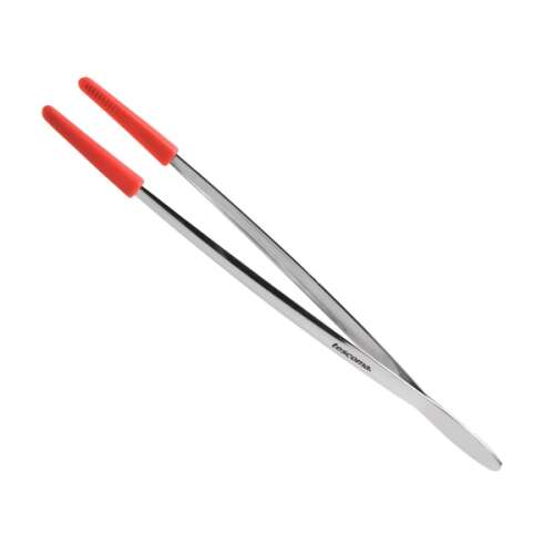 PRESTO Konyhai csipesz szilikon véggel, rozsdamentes acél, piros, 30 cm - Ételfogó csipesz