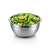 Tescoma GrandCHEF 3L stainless steel mixing bowl with lid, 20 cm diameter, filled with avocado and cilantro