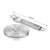 GrandCHEF Induction Adapter 12 cm, stainless steel, for use with non-magnetic cookware on induction cooktops, dimensions