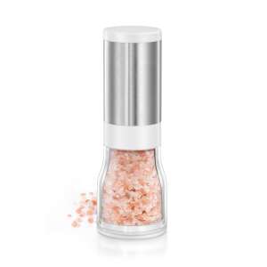 GrandCHEF salt grinder, stainless steel and plastic, with adjustable grind size, for fresh ground salt - Storage & organization