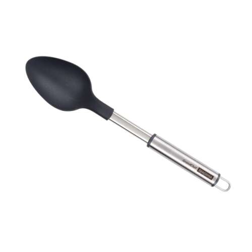 Tescoma GrandCHEF+ cooking spoon, black nylon head, stainless steel handle