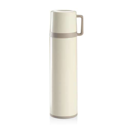 CONSTANT CREAM 1.0 liter rozsdamentes acél termosz bögrével, fehér - Termosz és italtartó