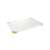 PRECIOSO cutting board, 30 x 20 cm, white with green edges, anti-bacterial, dishwasher safe