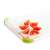 PRECIOSO cutting board, 36 x 24 cm, white, green, anti-bacterial, dishwasher safe, with sliced tomatoes