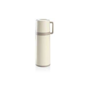 CONSTANT CREAM thermos with mug, 0.3 l, stainless steel, white - Thermos and Beverage Holder