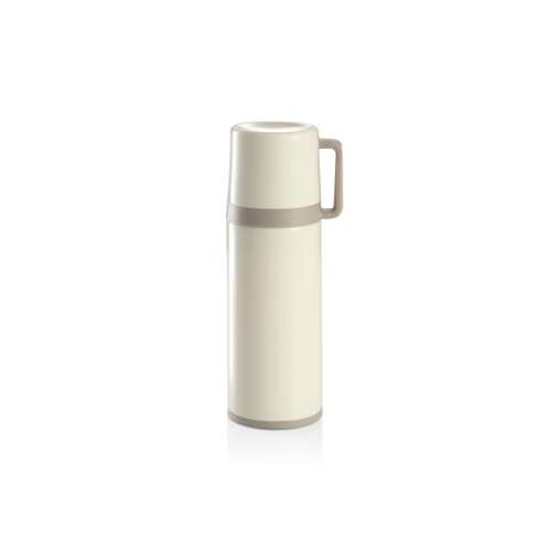 CONSTANT CREAM thermos with mug, 0.3 l, stainless steel, white