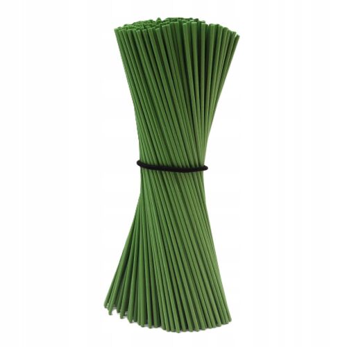 Rattan rost pálcikák 3mm/25cm - Zöld 50db