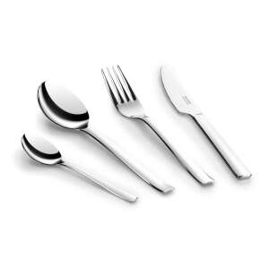 BANQUET 24-piece cutlery set, stainless steel, includes knives, forks, spoons, and teaspoons - Cutlery Set