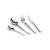 BANQUET 24-piece cutlery set, stainless steel, includes knives, forks, spoons, and teaspoons