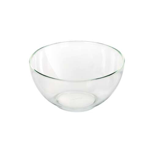 GIRO Glass Bowl 16 cm diameter, clear glass bowl for serving salads, desserts, and more