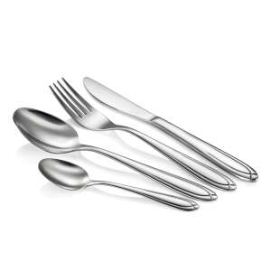 Set de tacâmuri SCARLETT de 24 piese, din oțel inoxidabil, lavabilă în mașina de spălat vase - Seturi de tacâmuri