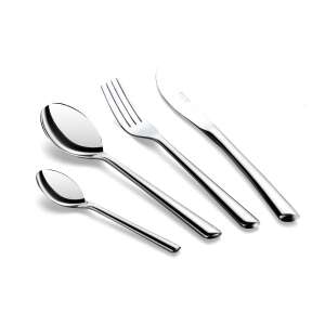 TOSCANA 24-piece stainless steel cutlery set, includes knives, forks, spoons, and teaspoons - Cutlery Set