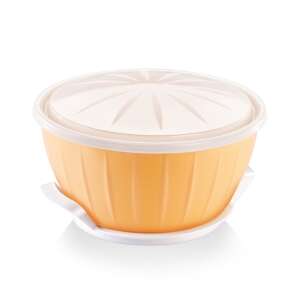 Tescoma DELÍCIA dough rising bowl with warmer, 26 cm diameter, orange, white lid - Tescoma
