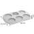 TESCOMA DELLA CASA Hamburger bun mold, silicone, 6-piece, 9 cm diameter, 21.5 cm length, 34.5 cm width