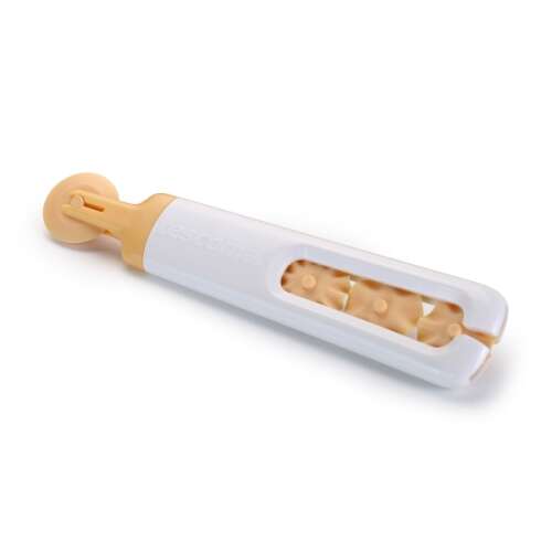 Tescoma DELÍCIA Derelyevágó, 4 interchangeable wheels for cutting dough, white and orange, 16 cm long