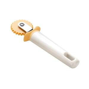 DELÍCIA tésztavágó, ravioli készítő, tészta kerék, 17 cm, fehér és narancssárga - Sütemény kiszúró