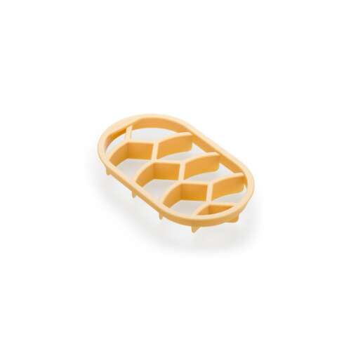 DELÍCIA Zsemlepecsét, fonott zsemle forma, fonott kenyér készítéséhez, sárga műanyag, mosogatógépben mosható