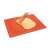 DELÍCIA SiliconPRIME 60x50 cm silicone baking mat with dough, red, with measurements
