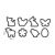 TESCOMA DELÍCIA Easter cookie cutters, 8 pieces 74238172