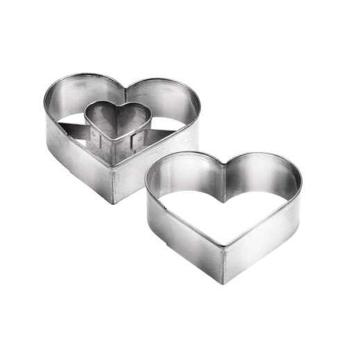 DELÍCIA Linzer heart-shaped cookie cutters, set of 2