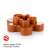 DELÍCIA gingerbread man cookie cutters, set of 4 sizes, brown plastic, angled view, red dot award 2014