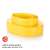 DELÍCIA Double-Sided Cookie Cutters, Egg Shapes, 8 Sizes, Yellow Plastic, Red Dot Design Award
