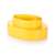 DELÍCIA Double-Sided Cookie Cutters, Egg Shapes, 8 Sizes, Yellow Plastic