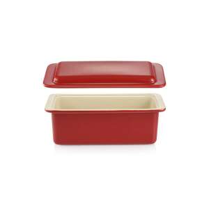Tescoma DELÍCIA ceramic bread baking pan with lid, red - Tescoma