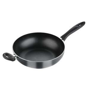 Tescoma PRESTO Wok 28 cm, antiaderent, negru, cu mâner - Presto