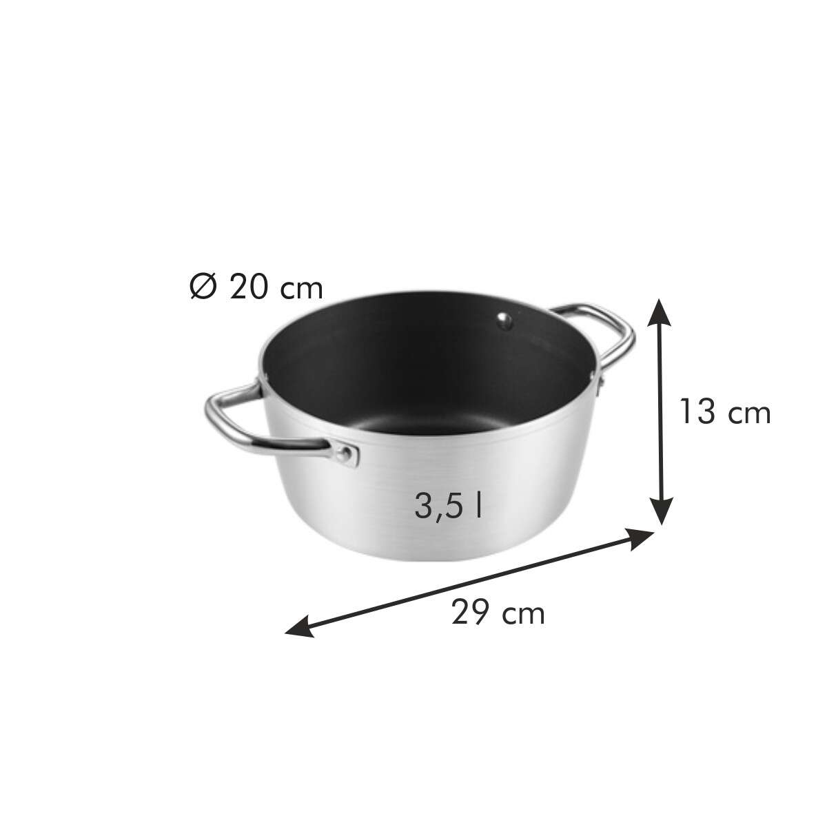 GrandCHEF fazék ø 20 cm, 3.5 l
