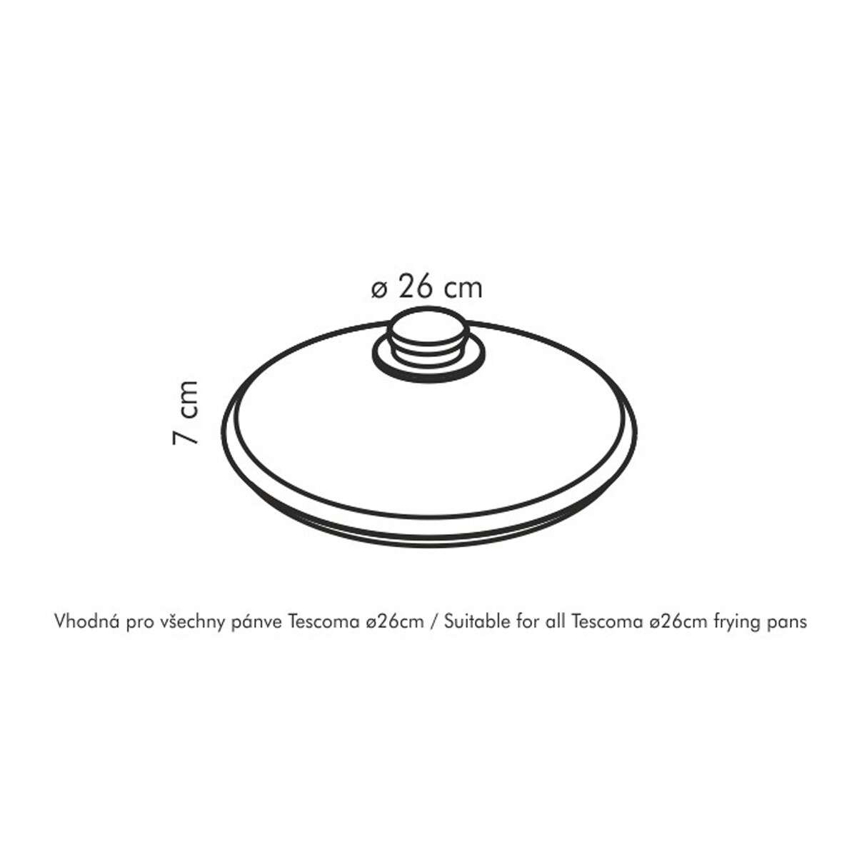 UNICOVER Üvegfedő ø 26 cm