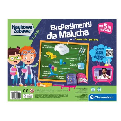 Science & Play Experiments for Little Scientists Polish Language Clementoni 50895 180488603 - Játék