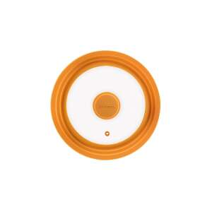 UNICOVER Universal-Topfdeckel, 20 cm, orange Silikon, Glasdeckel, backofengeeignet - Topfdecken