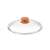UNICOVER 32 cm glass lid with silicone knob for pots and pans