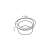 Tescoma GUSTO Muffin baking dish, 9 cm diameter, 5 cm height, white ceramic