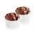 Tescoma GUSTO Muffin baking dishes, 9 cm diameter, filled with chocolate muffins, white ceramic