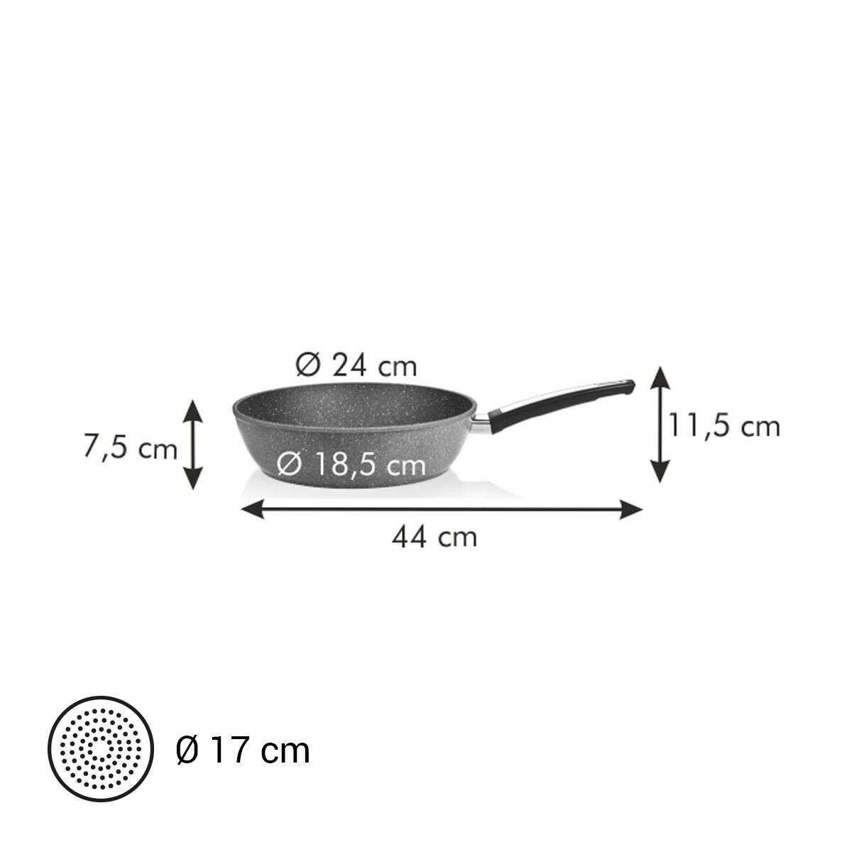 Tescoma i-PREMIUM Stone Mély serpenyő ø 24 cm
