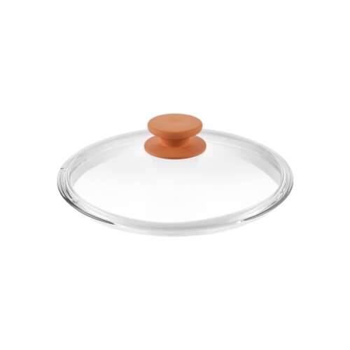 UNICOVER 24 cm glass lid with silicone knob for pots and pans