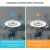 BKZO Smart LED-csillár ventilátorral, 60 cm, 40 W, 4000 lm, 3000–5500 K, 20 W-os ventilátor, állítható sebesség, Wi-Fi, Tuya Smart, távirányító, Alexa és Google Assistant, fém, fehér 180650787