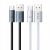 Két Mcdodo Air Series USB-A - USB-C 6A 100W gyorstöltő kábel, egy fekete és egy fehér, egymás mellett