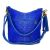 CROCO velúr bőr válltáska, 2 pántos, búzavirágkék, Beltimore W13 180665412
