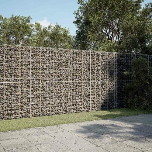 vidaXL Gabion 5 mm Dróttal és 10x10 cm Rácsos 800x100x200 cm 180670951 - Kerítéselem