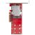 StarTech.com PEX8M2E2, PCIe, M.2, PCI 3.0, Vörös, 3336103 ó, CE, FCC, TAA, REACH 180681470
