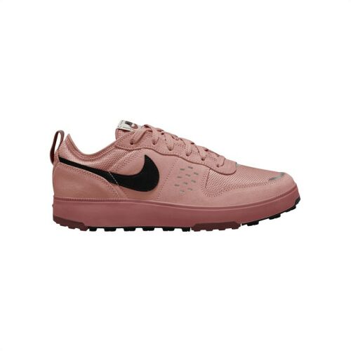 Rózsaszín Nike C1TY BG női sportcipő fekete Swoosh logóval, ferde nézetből, fehér háttérrel - Férfi lábbeli