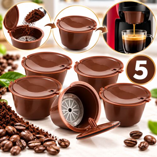 5 darab Dolce Gusto kompatibilis kávékapszula őrölt kávéhoz 180699279 - Otthon és kert