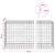 vidaXL Gabion 5 mm Dróttal és 10x10 cm Rácsos 800x100x100 cm 180704400