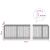 vidaXL Gabion 3,5 mm Dróttal és 5x5 cm Rácsos 950x100x100 cm 180704313