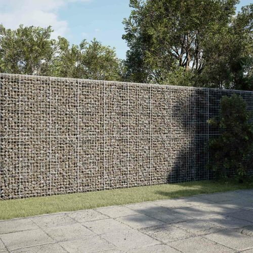 vidaXL Gabion 3,5 mm Dróttal és 5x5 cm Rácsos 700x30x200 cm 180704582 - Kerítéselem
