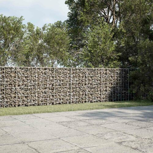 vidaXL Gabion 3,5 mm Dróttal és 10x10 cm Rácsos 550x10x100 cm 180706538 - Kerítéselem