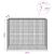vidaXL Gabion 5 mm Dróttal és 5x5 cm Rácsos 200x50x150 cm 180707560